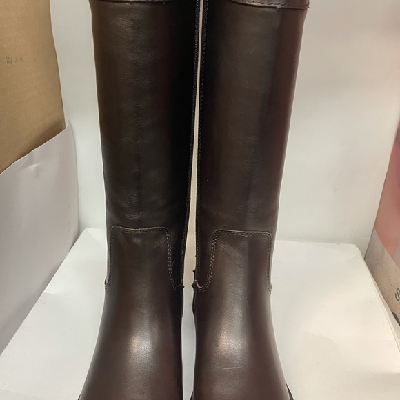 BNIB Marc Fisher Secalm Studded Riding Boots Dk Brown - Picture 7 of 12